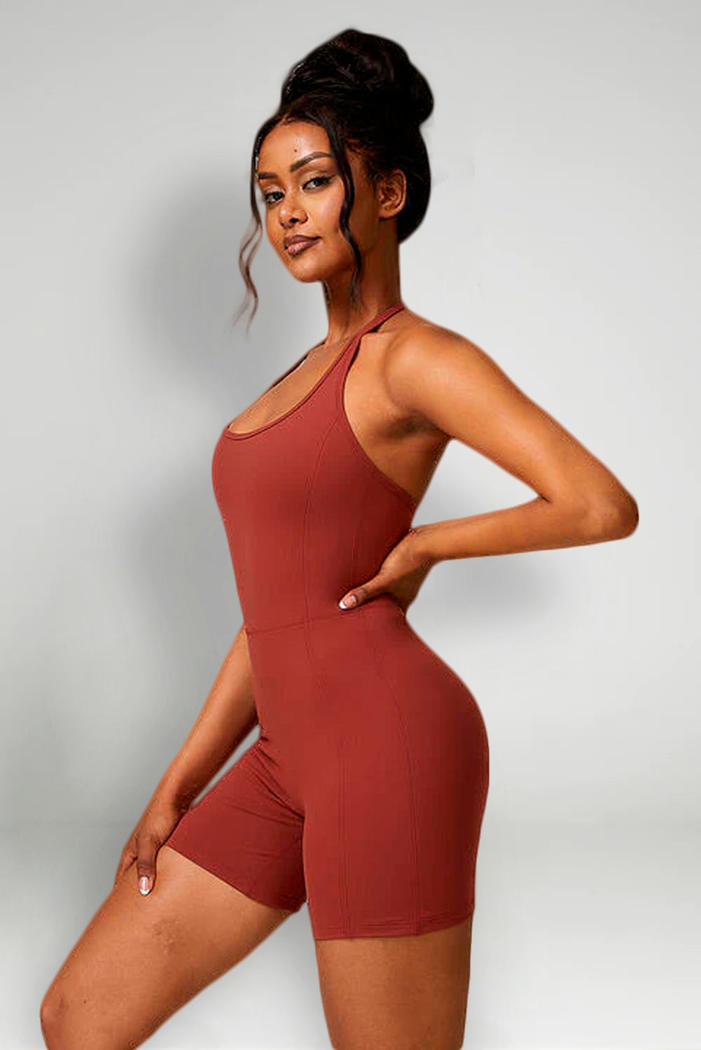 Halter Neck Sports Romper