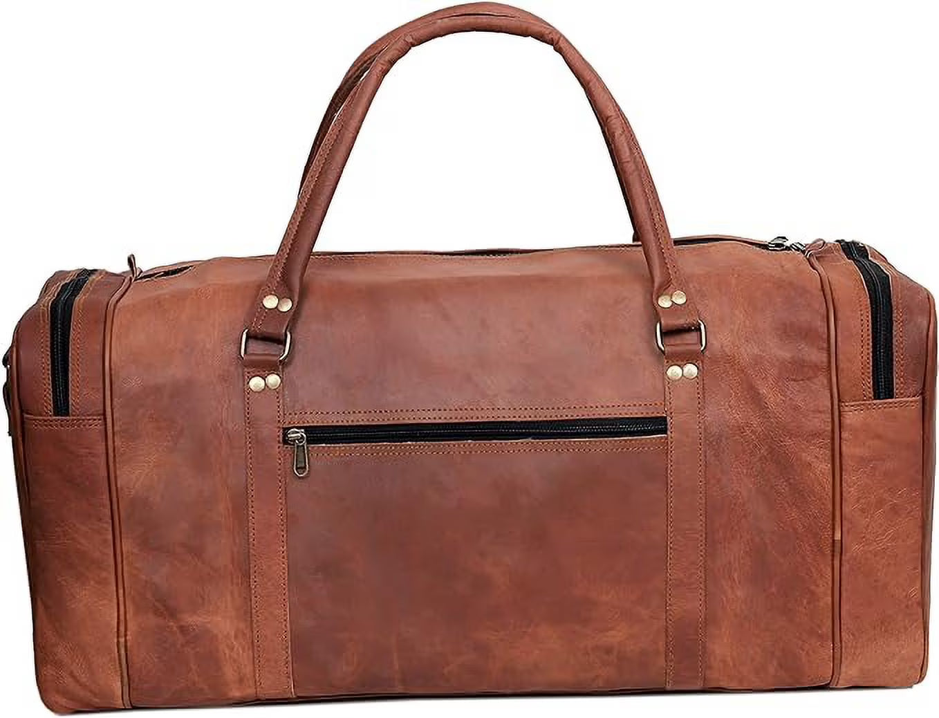 Genuine Leather 24" Weekender Travel Duffel Bag