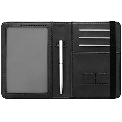 Passport and Vaccine Card Holder Leather RFID Blocking Passport Holder