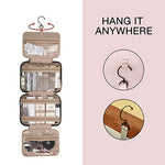Toiletry Travel Bag with hanging hook, Water-resistant Organizer for Accessories