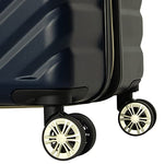 Kenneth Cole Reaction Women's Madison Square Hardside Chevron Expandable Luggage, Black, 2-Piece Set (20" & 28")