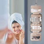 Toiletry Travel Bag with hanging hook, Water-resistant Organizer for Accessories