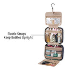 Toiletry Travel Bag with hanging hook, Water-resistant Organizer for Accessories