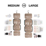 Toiletry Travel Bag with hanging hook, Water-resistant Organizer for Accessories