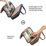Toiletry Travel Bag with hanging hook, Water-resistant Organizer for Accessories