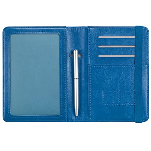 Passport and Vaccine Card Holder Leather RFID Blocking Passport Holder