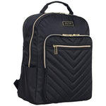 Kenneth Cole Reaction Women's Madison Square Hardside Chevron Expandable Luggage, Black, 2-Piece Set (20" & 28")