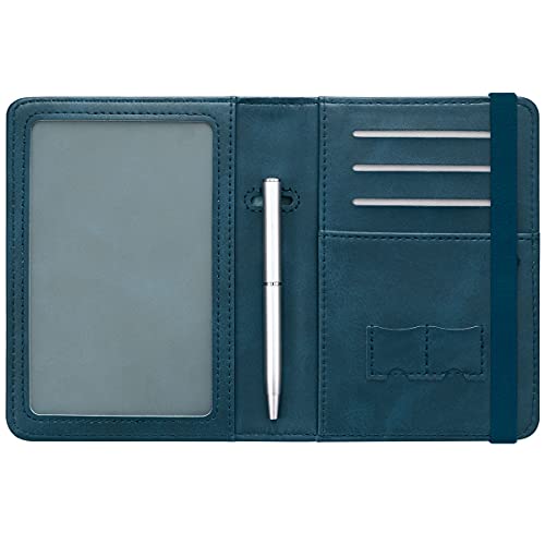 Passport and Vaccine Card Holder Leather RFID Blocking Passport Holder