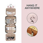 Toiletry Travel Bag with hanging hook, Water-resistant Organizer for Accessories