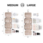 Toiletry Travel Bag with hanging hook, Water-resistant Organizer for Accessories