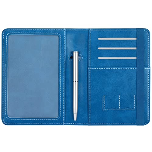 Passport and Vaccine Card Holder Leather RFID Blocking Passport Holder
