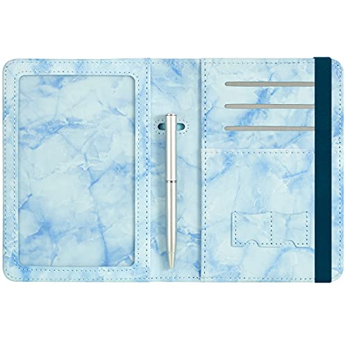 Passport and Vaccine Card Holder Leather RFID Blocking Passport Holder