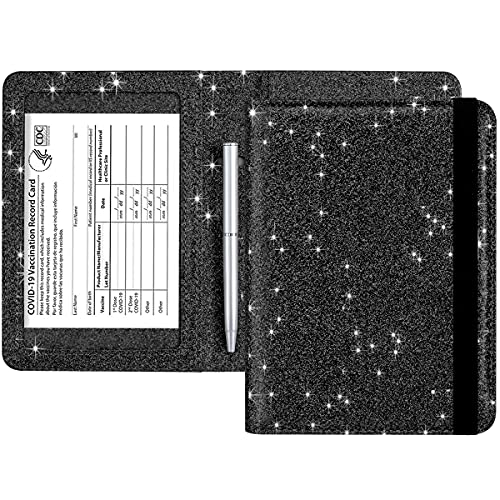 Passport and Vaccine Card Holder Leather RFID Blocking Passport Holder