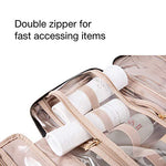 Toiletry Travel Bag with hanging hook, Water-resistant Organizer for Accessories