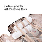 Toiletry Travel Bag with hanging hook, Water-resistant Organizer for Accessories