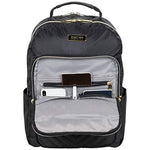 Kenneth Cole Reaction Women's Madison Square Hardside Chevron Expandable Luggage, Black, 2-Piece Set (20" & 28")