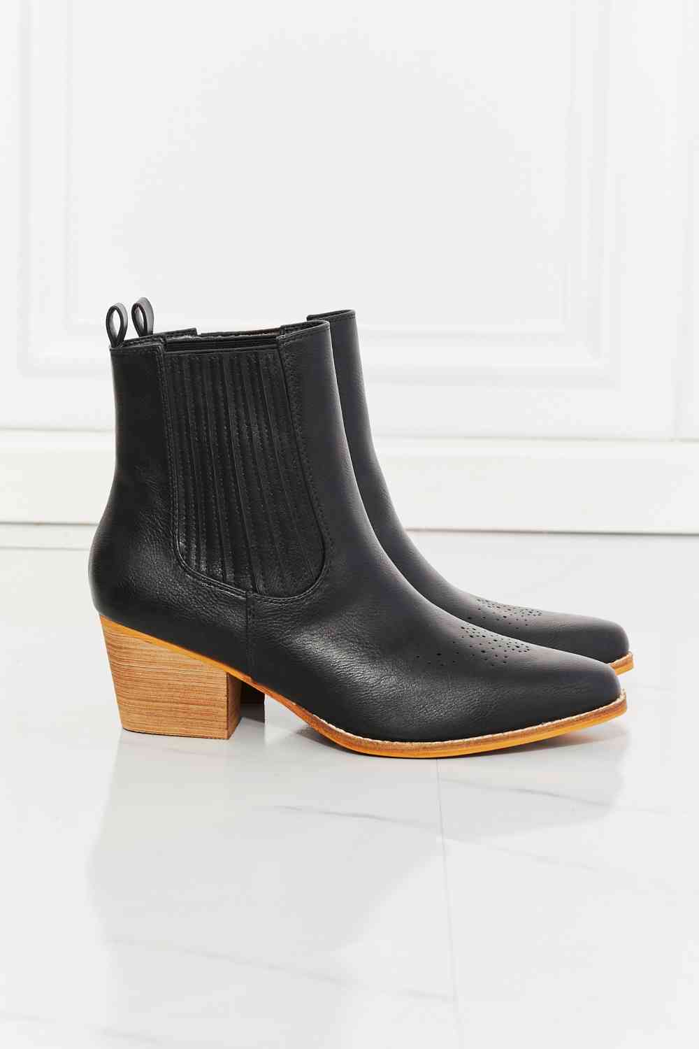 Stacked Heel Boot