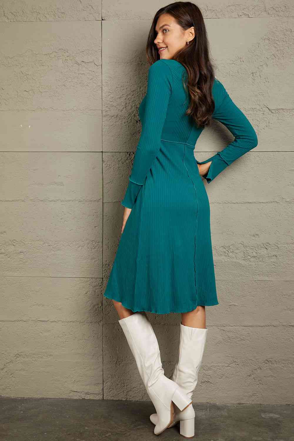 Full Size Bodycon Midi Dress