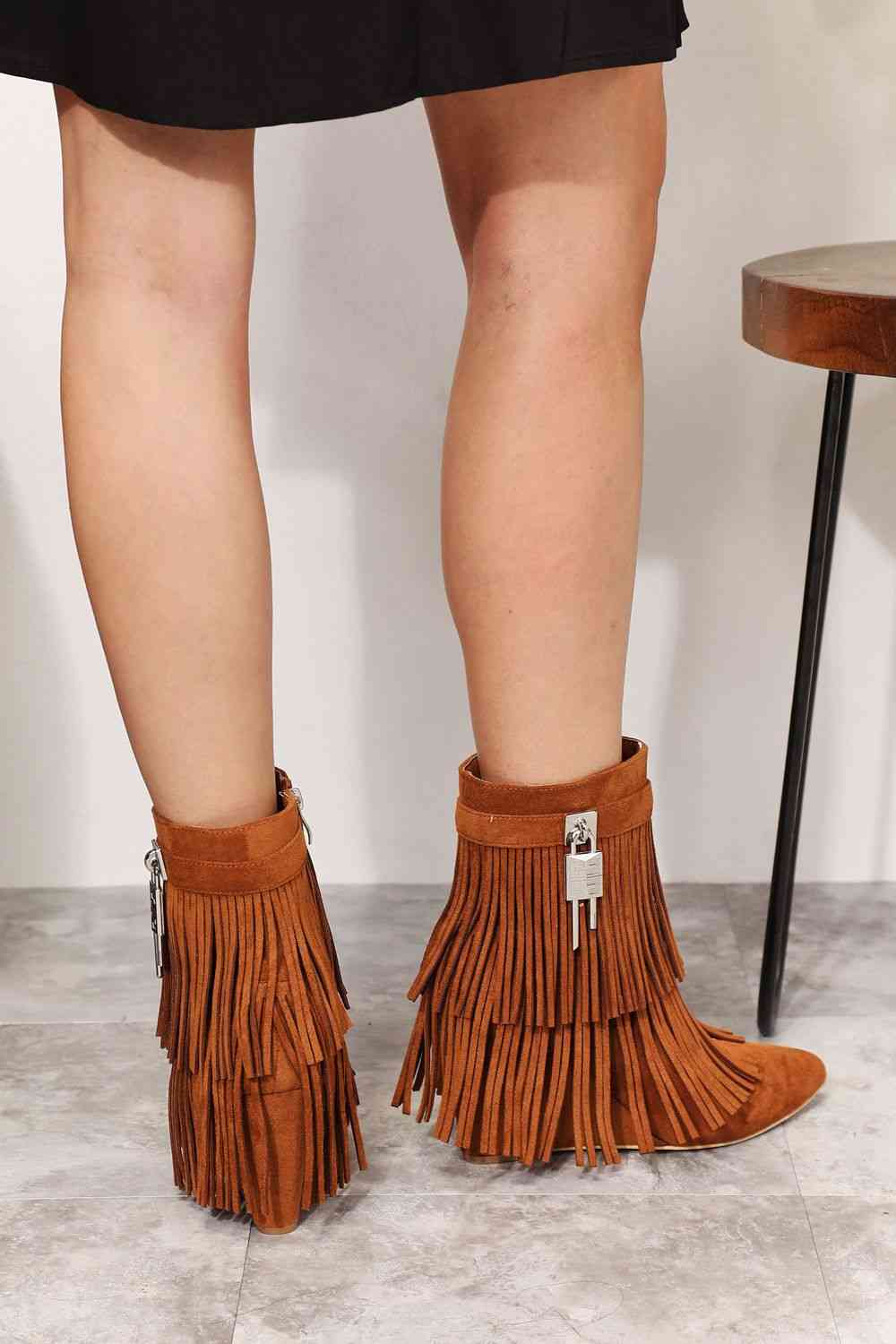 Wedge Heel Ankle Booties