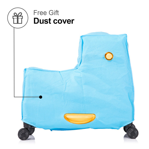 22 Inch Kid's Ride on Suitcase Children's Trolley Luggage Carry-On Luggage with Spinner Wheels \Lock\Safty Belt\Telescoping Handle Yellow