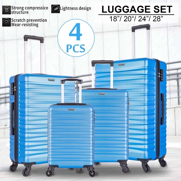 Hard shell Luggage Sets Suitcase ABS Lightweight with Spinner Wheels
