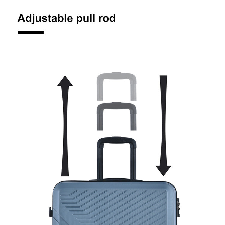 3 Piece Luggage Sets ABS Lightweight Suitcase with Spinner Wheels