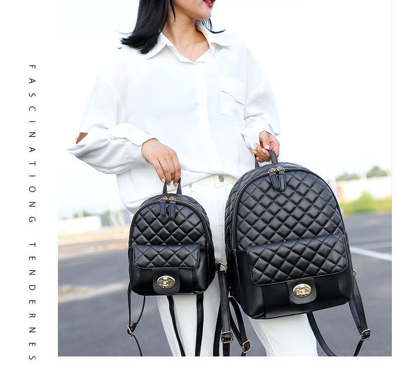 Black Leather Backpack