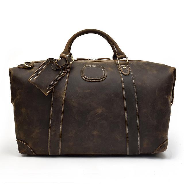 Leather Weekender