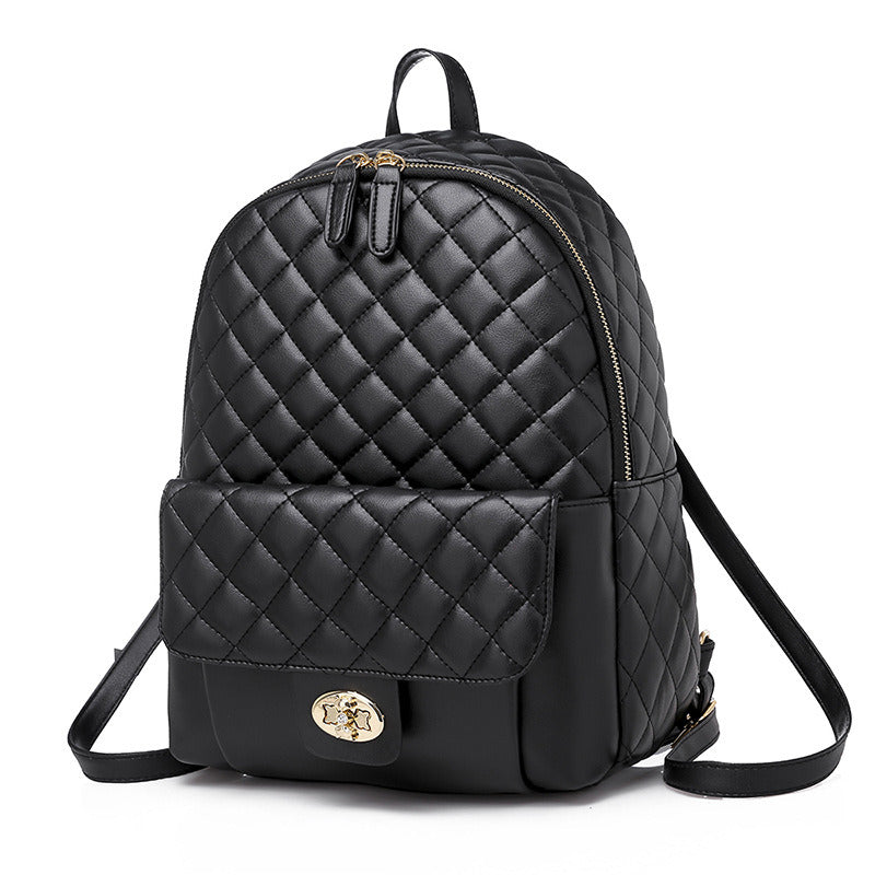Black Leather Backpack
