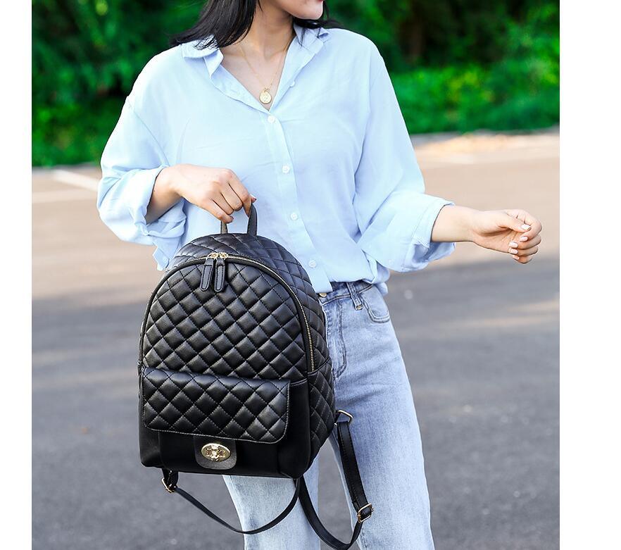 Black Leather Backpack