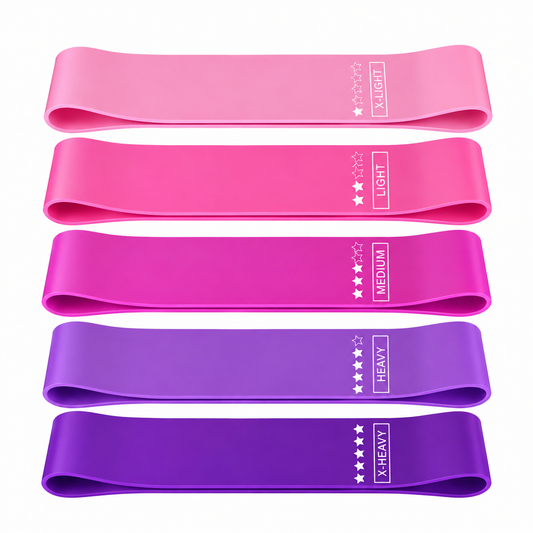 5-Level Resistance Loop Bands – Portable Fitness Set