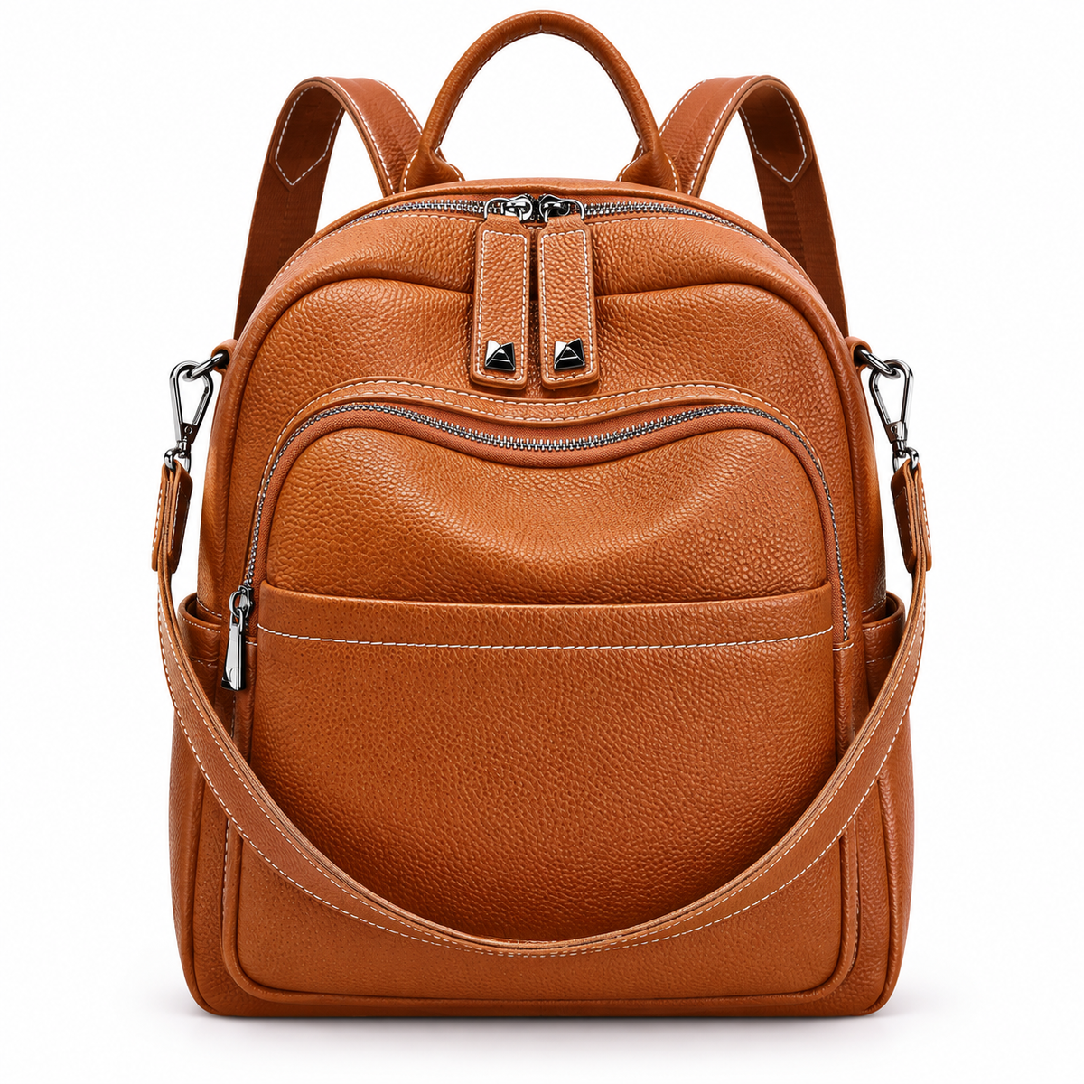 Voyager Anti-Theft Leather Travel Backpack