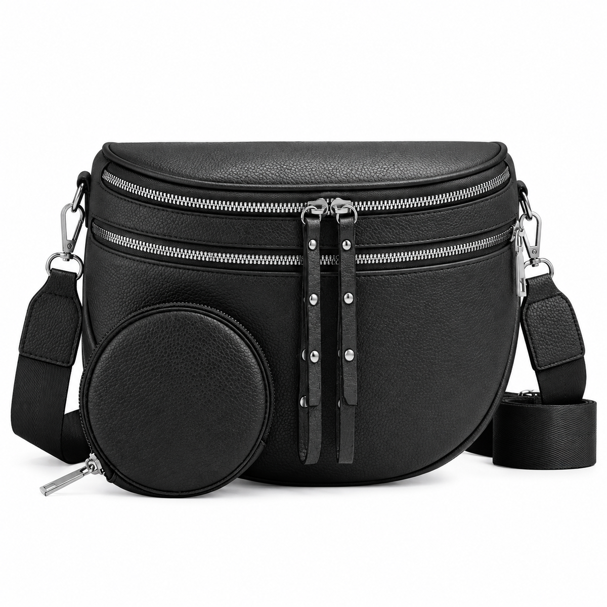 Convertible Crossbody Travel Bag with Extra Compartment