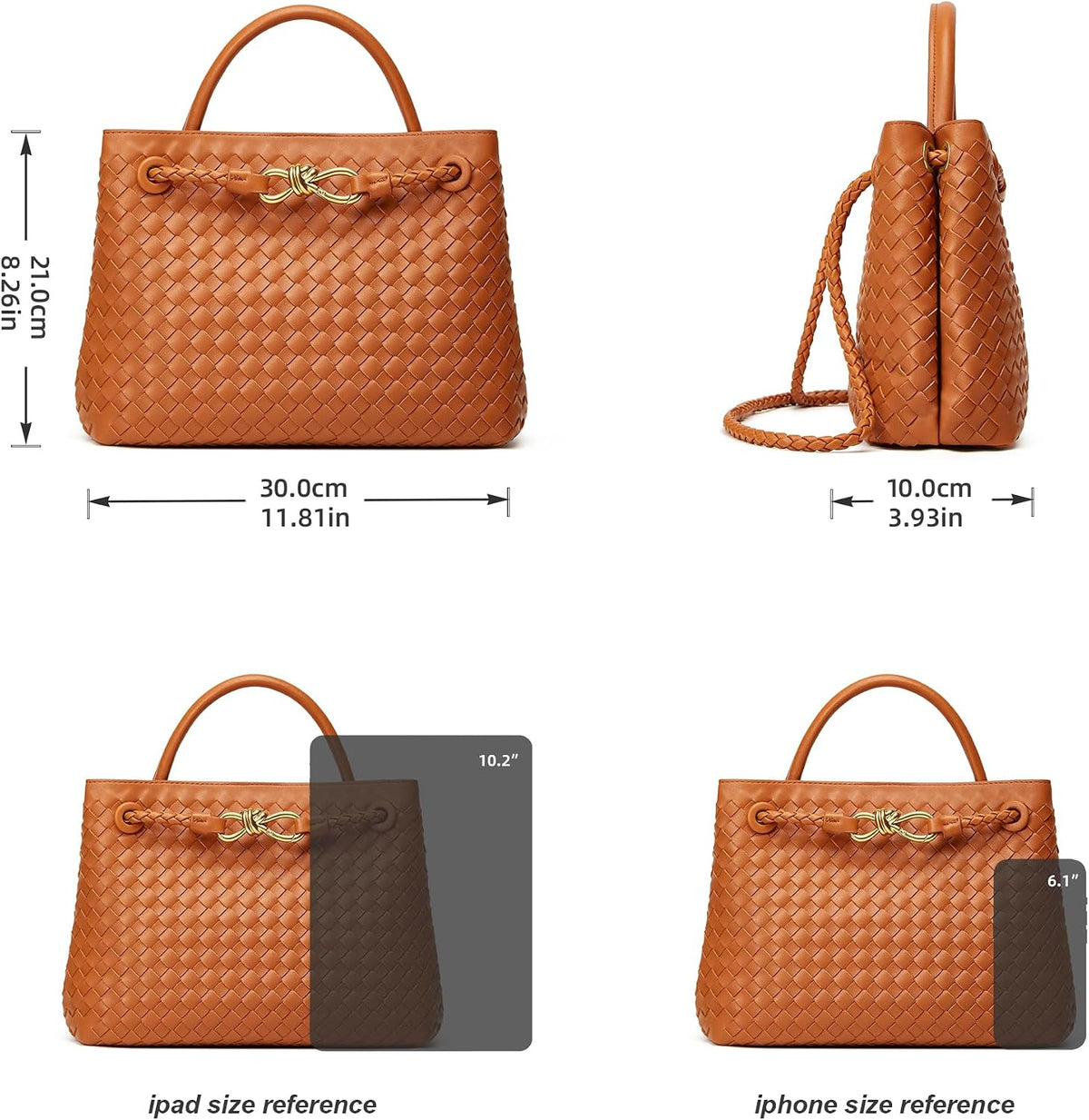Woven Tote Bag for Women: Designer Top - Handle Bag for Style