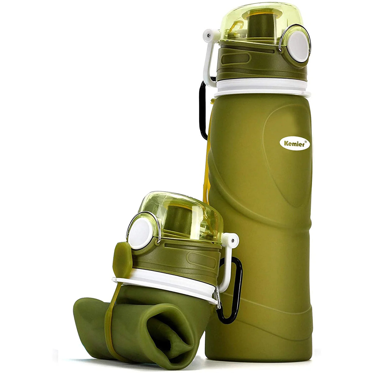 Collapsible Silicone Water Bottles-750Ml,Medical Grade,Bpa Free Travel Water Bottle Can Roll Up,26Oz,Leak Proof Foldable Sports & Outdoor Water Bottles