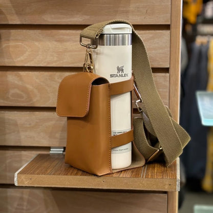 Water Bottle Holder with Strap Cell Phone Purse Carrier with Strap Road Trip Essential Travel Gifts for Walkers