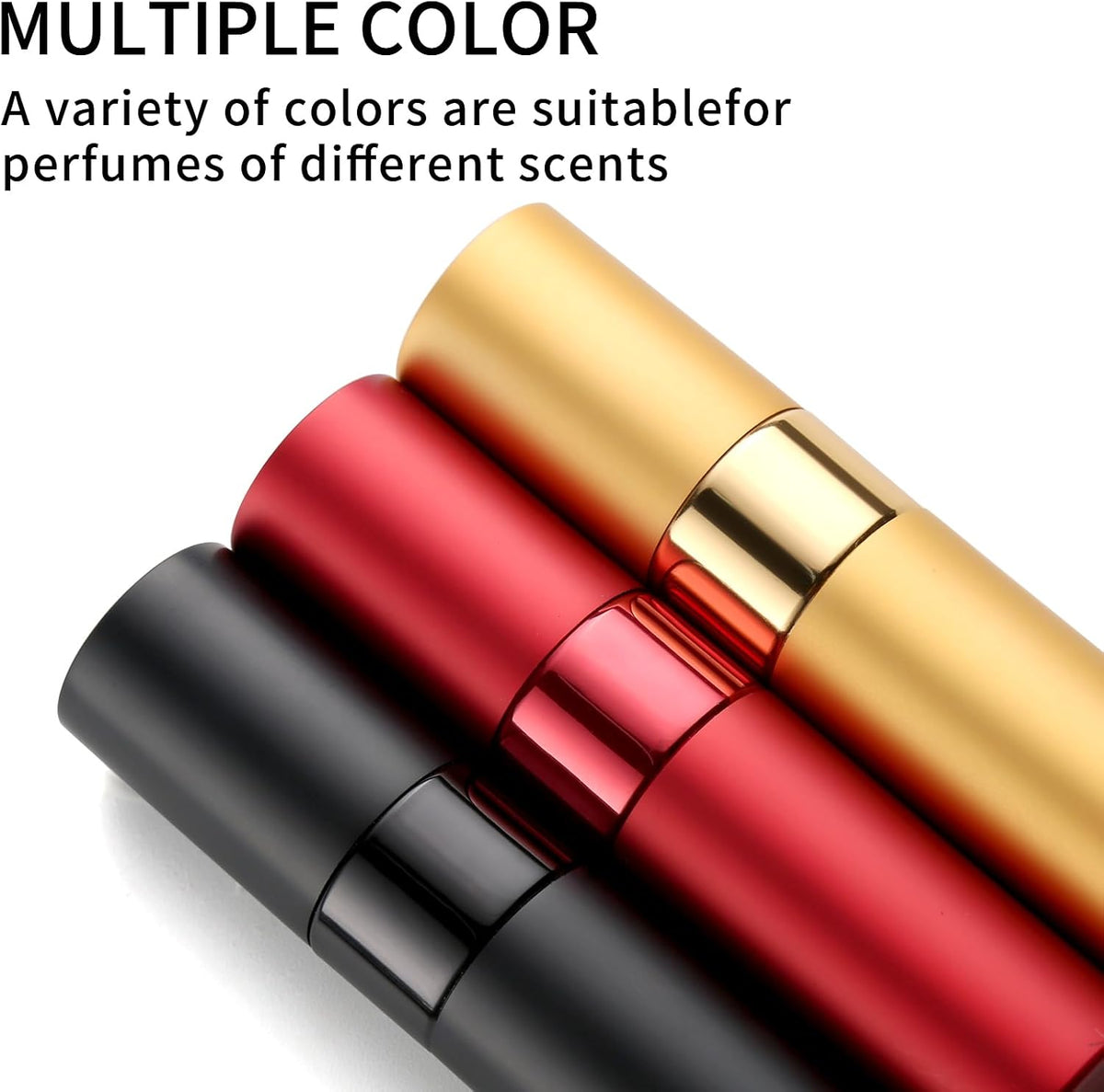 ​​Perfume Travel Refillable Atomizer 8ML (3PCS) - Empty Cologne Spray Bottle, Portable & Leakproof Sprayer for Travel​ (Black)