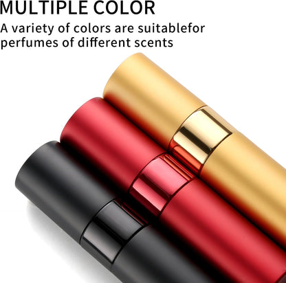 ​​Perfume Travel Refillable Atomizer 8ML (3PCS) - Empty Cologne Spray Bottle, Portable & Leakproof Sprayer for Travel​ (Black)