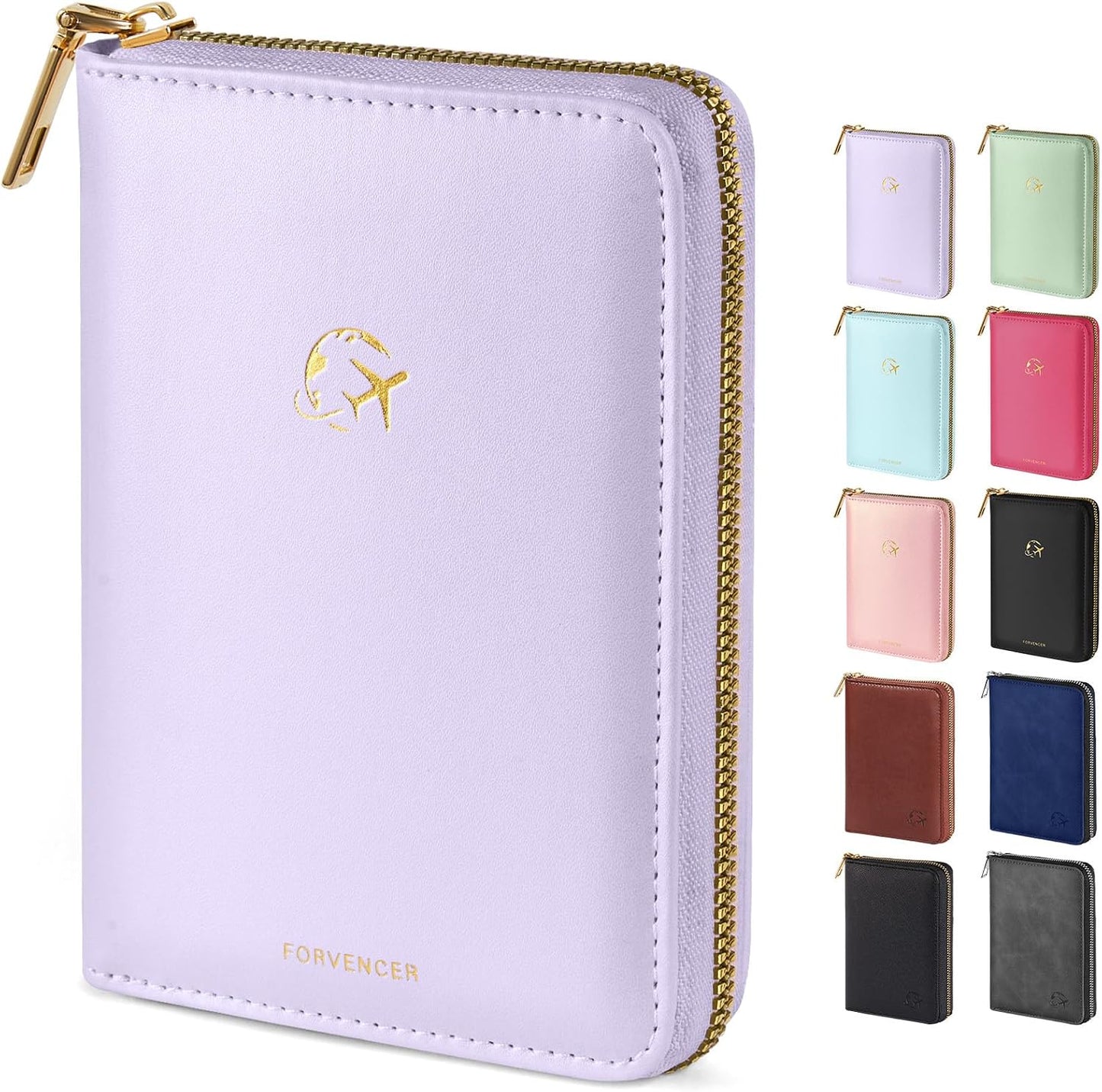 Safe Zipper Passport Holder Cover, Passport Wallet for Travel