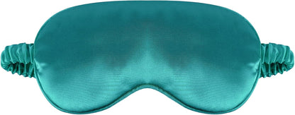 1 Pack Sleep Mask, Silk Eye Mask with Elastic Strap, Breathable Eye Mask for Sleeping,Travel, Girls, Women, Men (Lightblue)