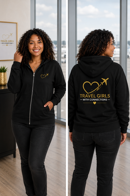 Travel Girls With Connections Signature Zip-Up Hoodie