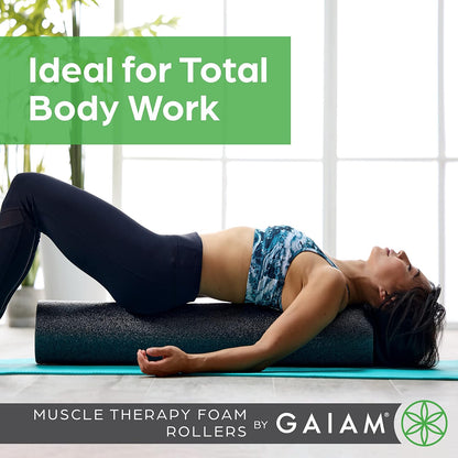 Gaiam Restore Textured Foam Roller, Deep Tissue, 18"