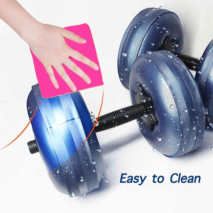 Water Filled Dumbbells Set, Water Filled Weights 2Pcs/Set, Portable Travel Weights, Shaping and Body Building, Strength Training, 8-10Kg Portable PVC Travel Dumbbells