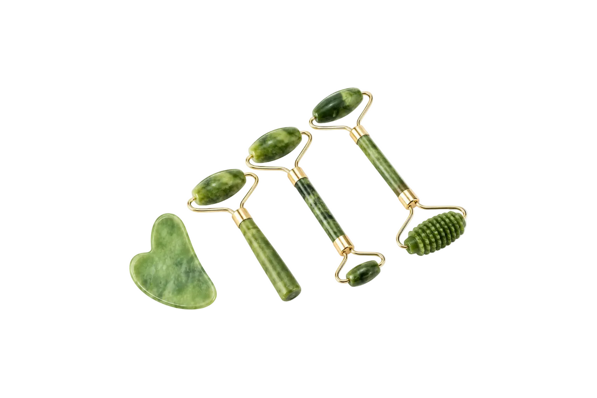 5-in-1 Jade Roller & Gua Sha Self-Care Set