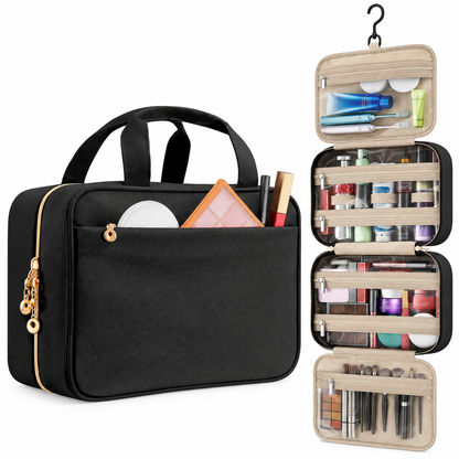Hanging Travel Toiletry Organizer with Clear Pockets