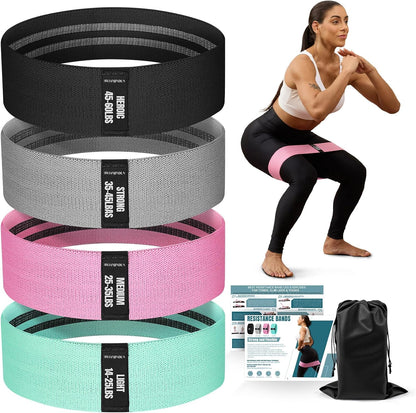 Booty Resistance Bands for Legs & Glutes, Non-Slip Workout Set