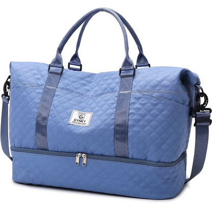 Travel Duffle Bag Weekender Bags for Women with Shoe Compartment Carry on Overnight Bag Gym Duffel Bag with Wet Pocket Hospital Bags for Labor and Delivery