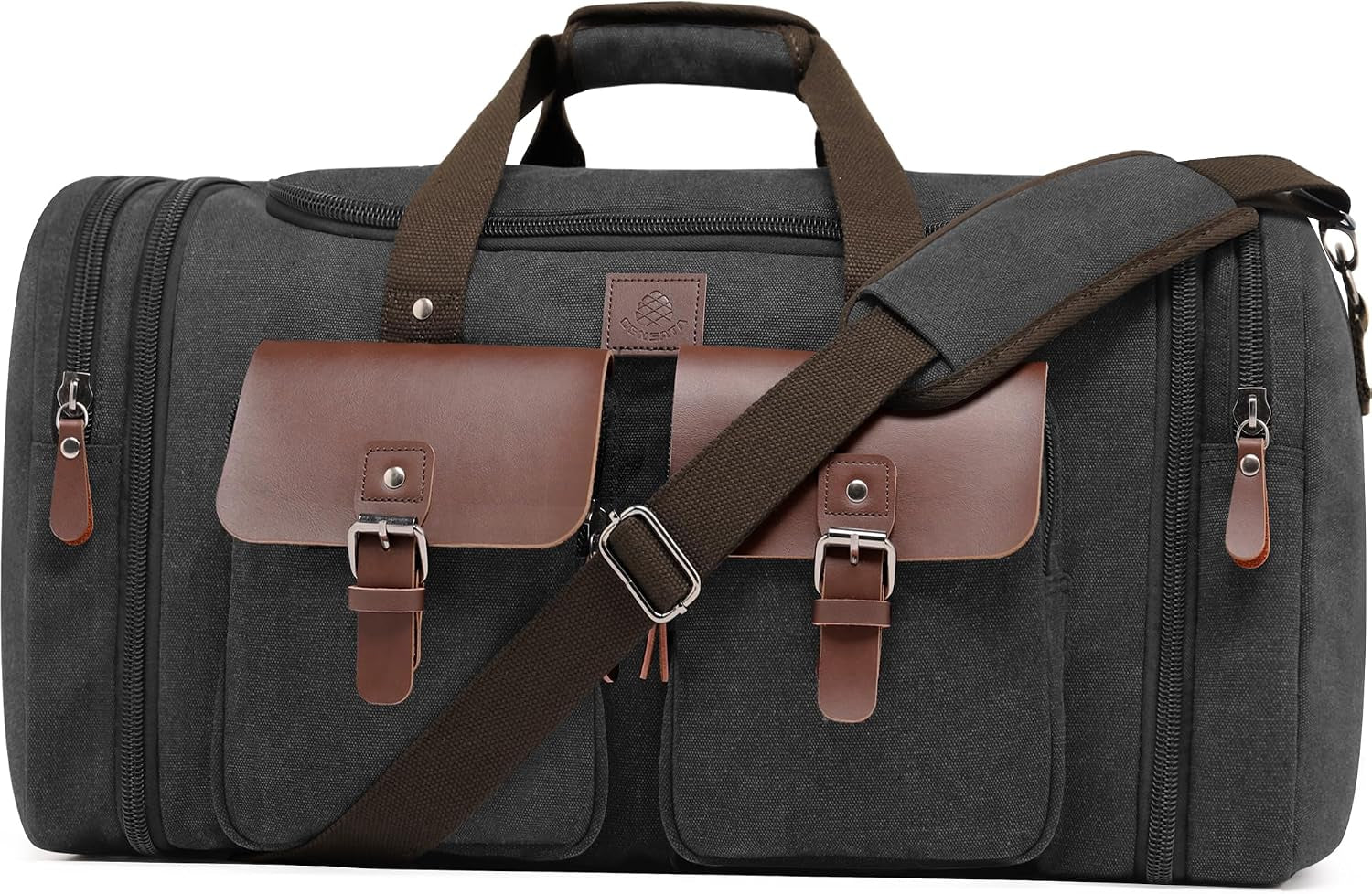 Canvas Duffle Bag for Men - 50L Expandable Travel Duffel Bags