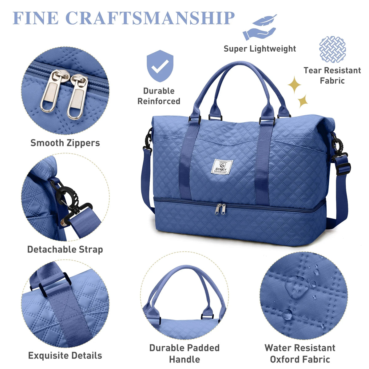 Travel Duffle Bag Weekender Bags for Women with Shoe Compartment Carry on Overnight Bag Gym Duffel Bag with Wet Pocket Hospital Bags for Labor and Delivery