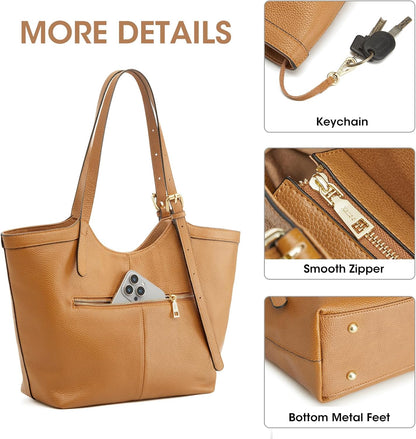 Genuine Leather Purses and Handbags for Women Hobo Tote